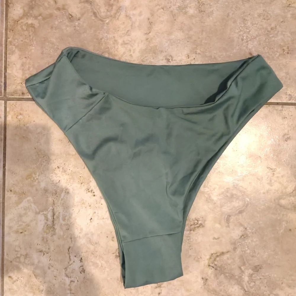 Green High-Waisted Bikini Bottom Nwot